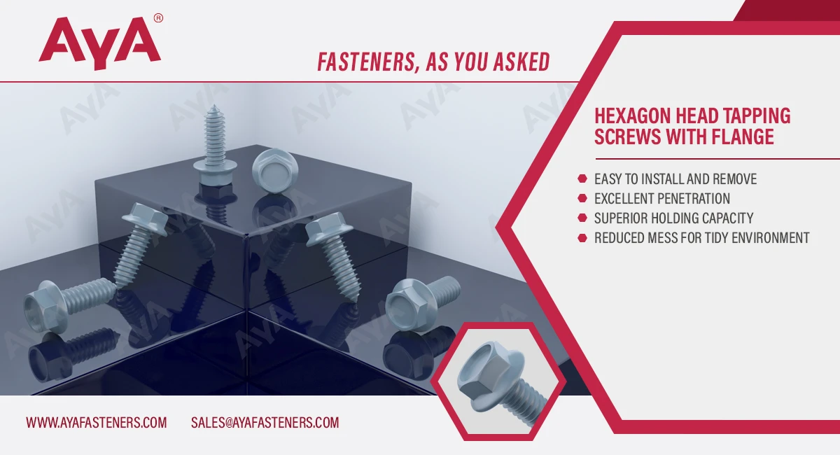 Hexagon Head Tapping Screws With Flange advantage Hexagon Head Tapping Screws With Flange advantage