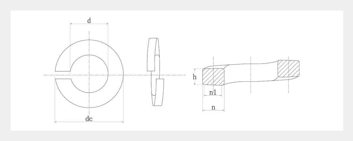 Stainless Steel Spring Washer-2D